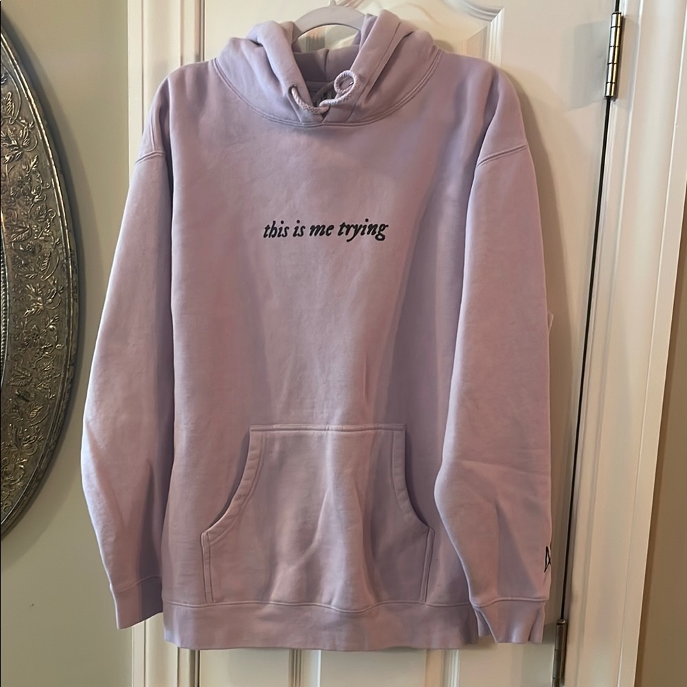 Lavender Hoodie with Taylor Swift Inspired Text
